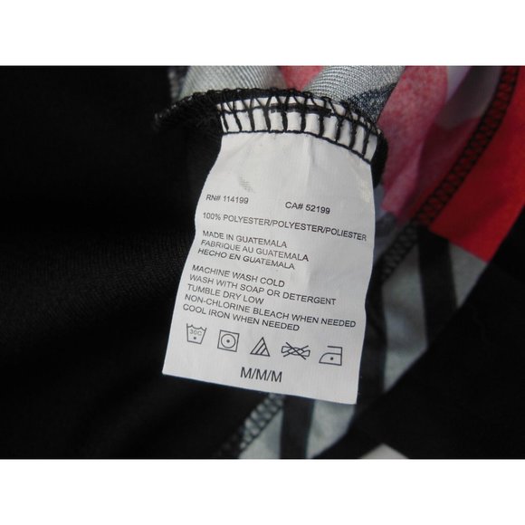 Quicksilver Mens Black, Red, Silver Jersey Tank Top no logo Medium preowned - Picture 5 of 6